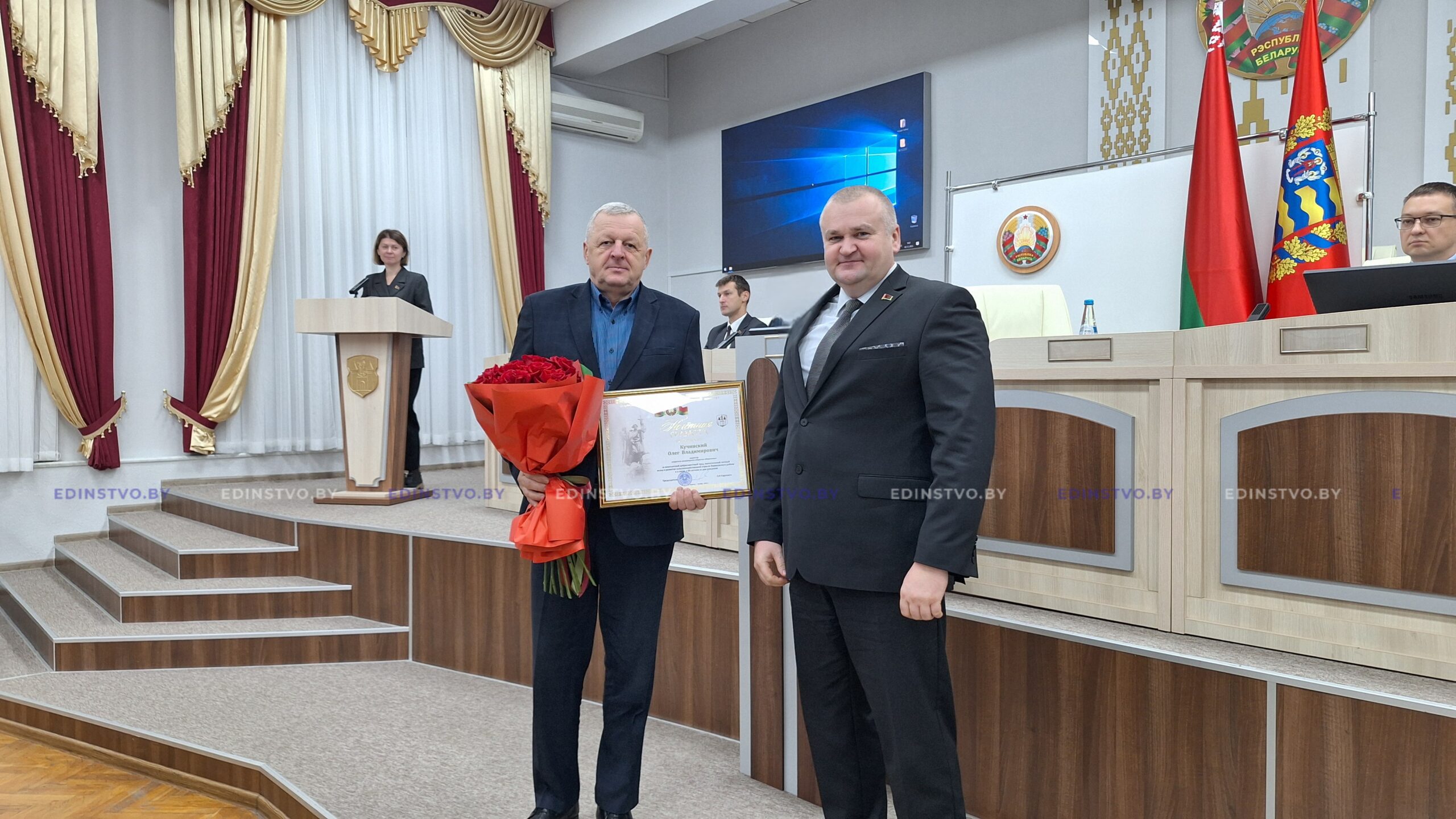 Почетной грамотой Борисовского райисполкома награжден руководитель ОАО«Мирополье»