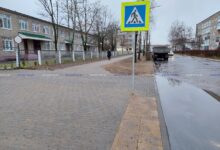 Вдоль дошкольного учреждения на ул. Краснознаменной в Борисове появиласьблагоустроенная пешеходная дорожка