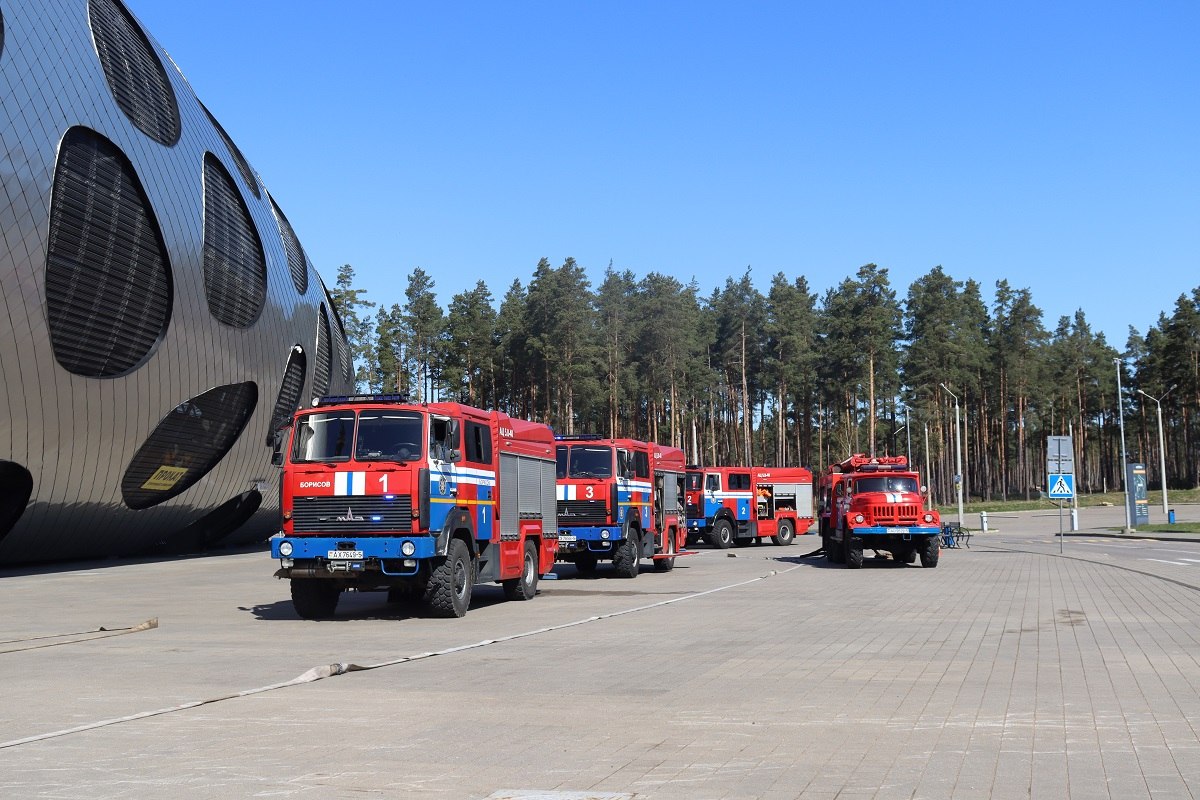 Проверочные тактико-специальные учения спасателей прошли сегодня на базе«Борисов — Арены»