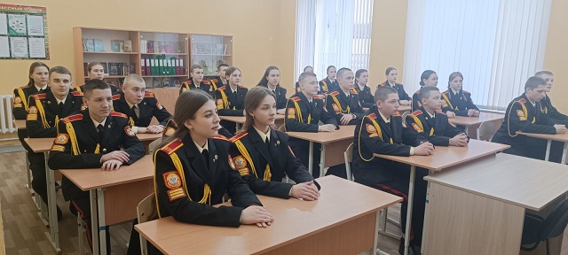 Состоялась очередная встреча настоятеля храма Святого Дмитрия Солунского с кадетами Борисовского кадетского училища Минской области