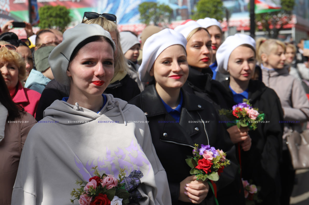 Борисовчане приняли участие в праздничном шествии ко Дню Победы. ФОТОРЕПОРТАЖ