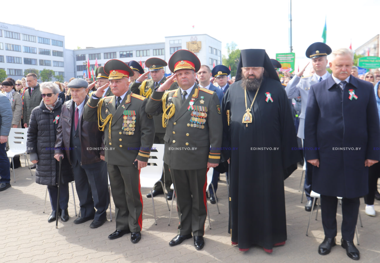 Борисовчане приняли участие в праздничном шествии ко Дню Победы. ФОТОРЕПОРТАЖ
