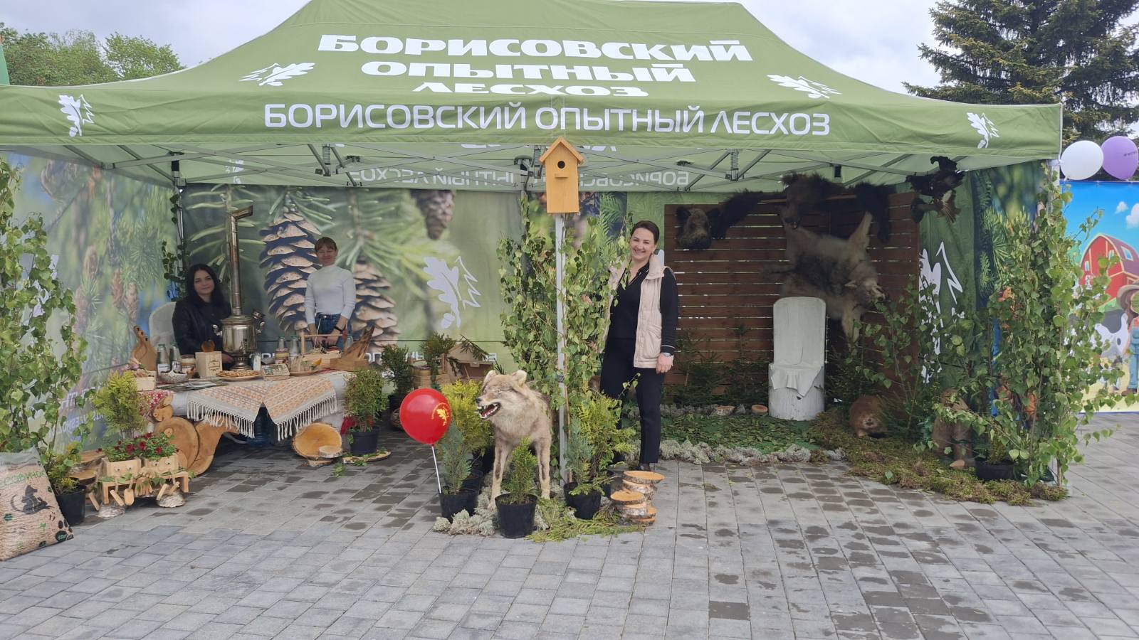 На Кургане Славы Борисовский район одним из первых представил свои экспозиции