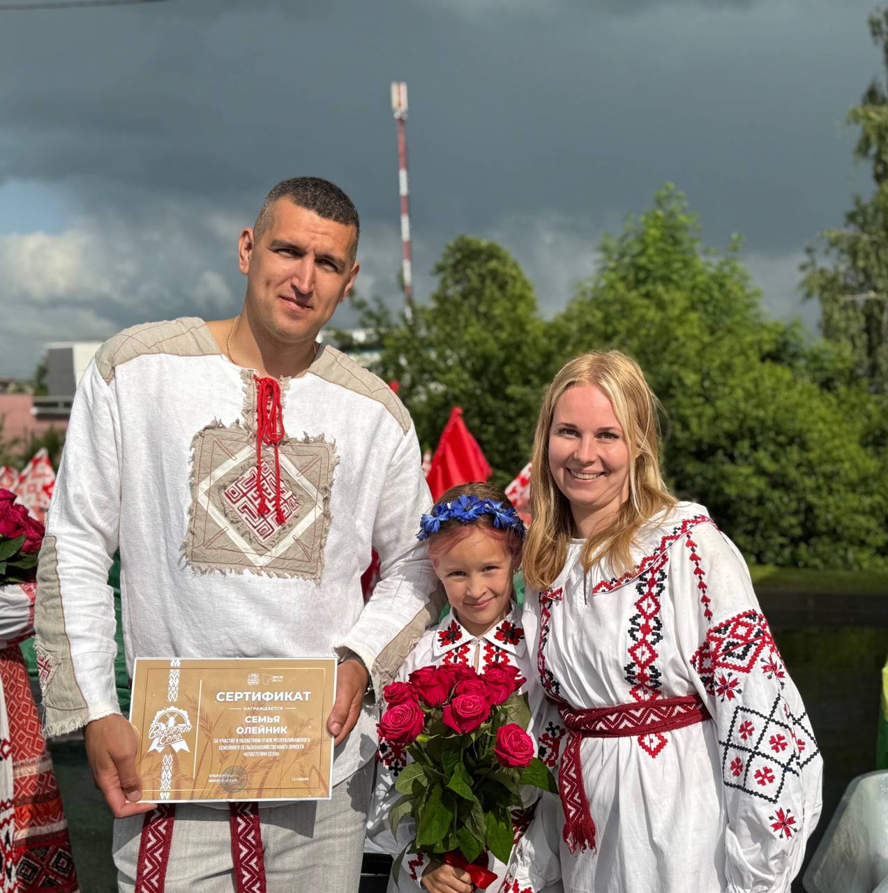 Семья Олейник достойно представила Борисовщину на «Властелине села»