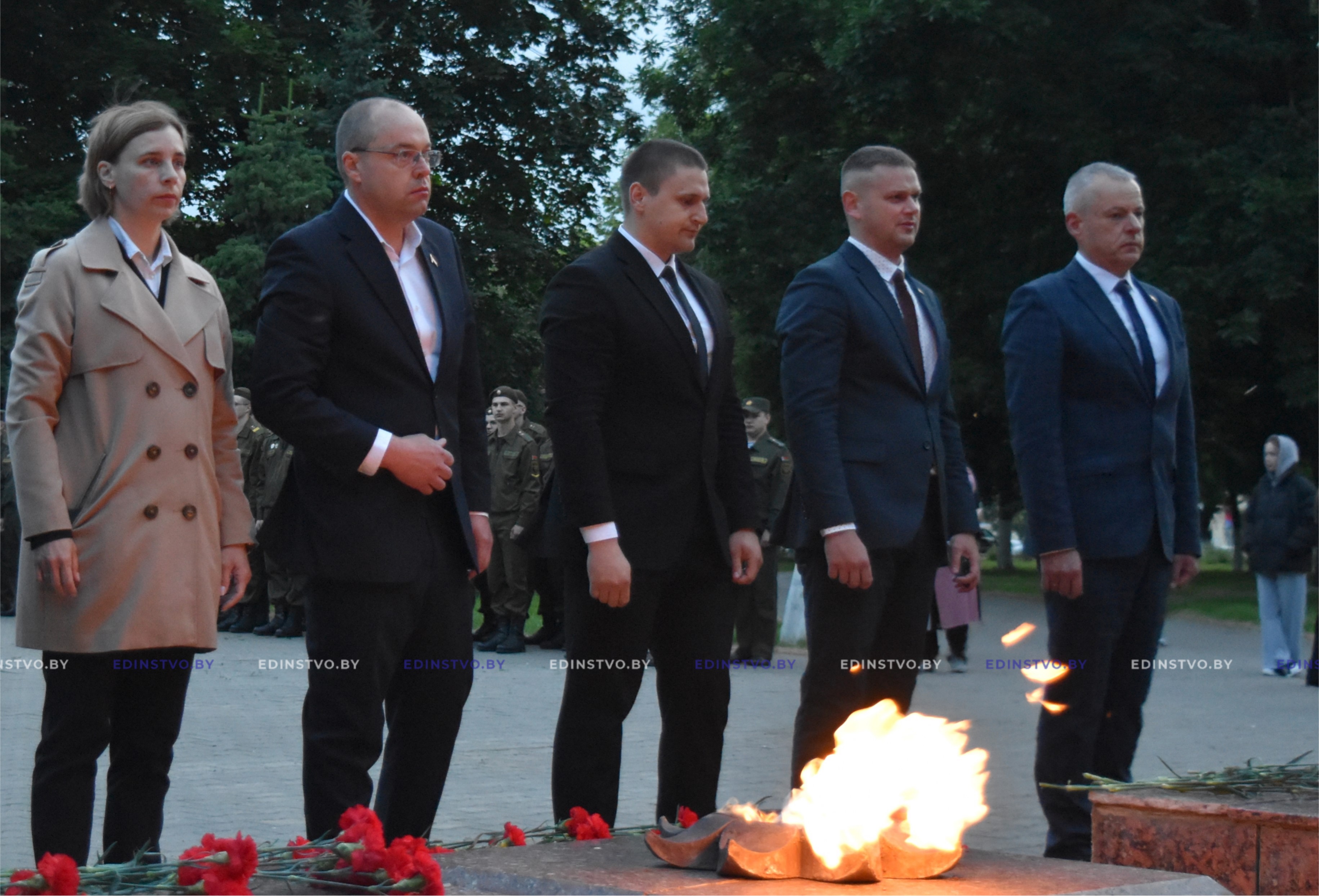 В Борисове в День всенародной памяти жертв Великой Отечественной войны игеноцида белорусского народа прошел митинг-реквием