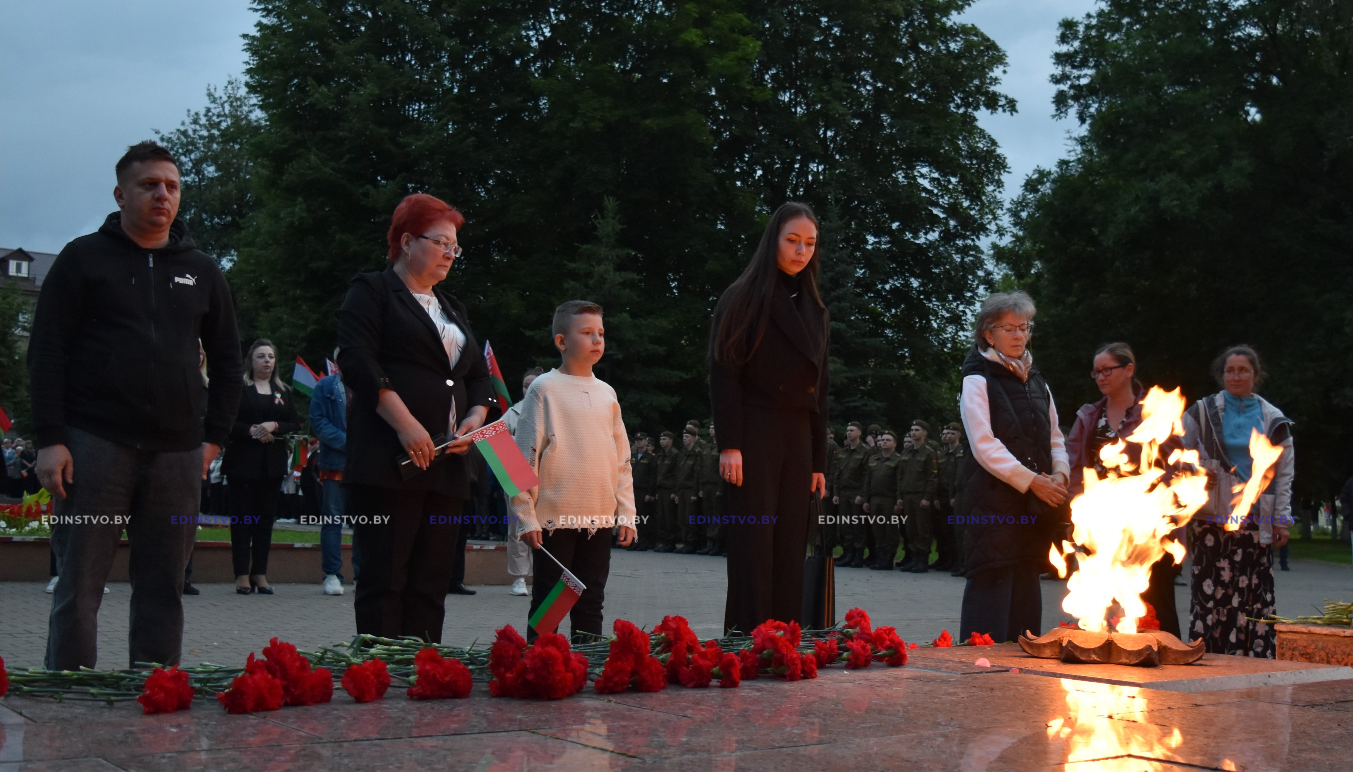 В Борисове в День всенародной памяти жертв Великой Отечественной войны игеноцида белорусского народа прошел митинг-реквием