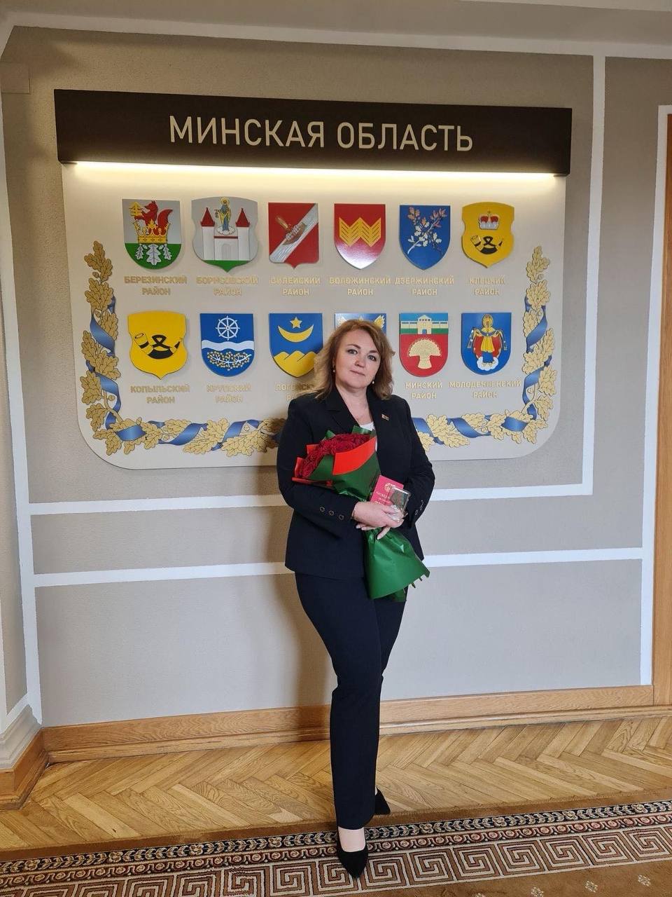 Начальник юридического отдела Борисовского райисполкома Татьяна Мышлёнокнаграждена медалью «За безупречную службу» III степени