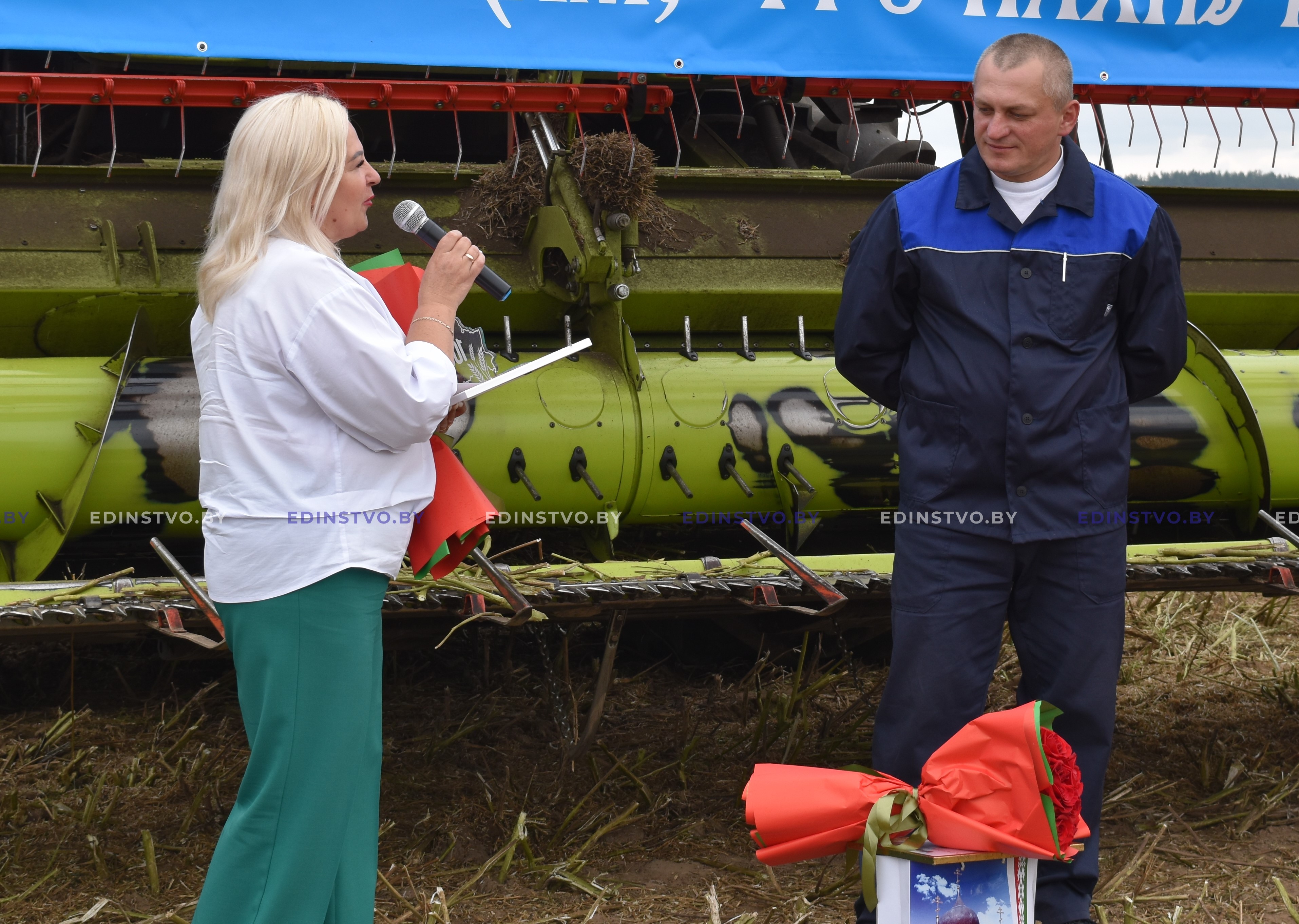 На жатве в районе определился первый комбайнер-тысячник