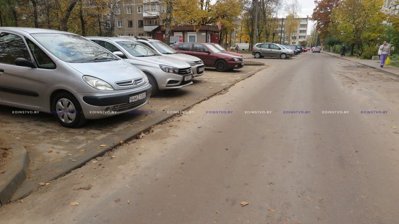 Где в Борисове обустроены две новые парковки 3 Где в Борисове обустроены две новые парковки