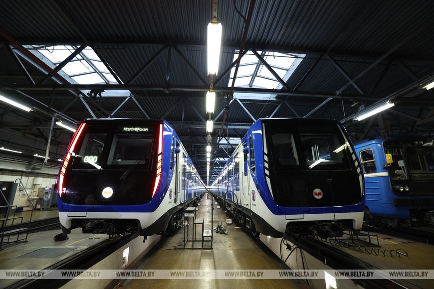 Новые поезда выйдут на Автозаводскую линию минского метро в декабре. Посмотрелисоставы