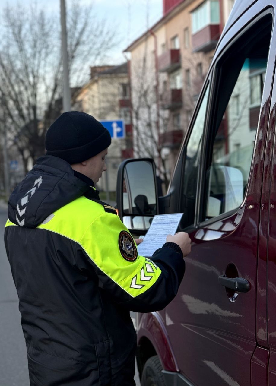 Маршрутный транспорт на контроле ГАИ