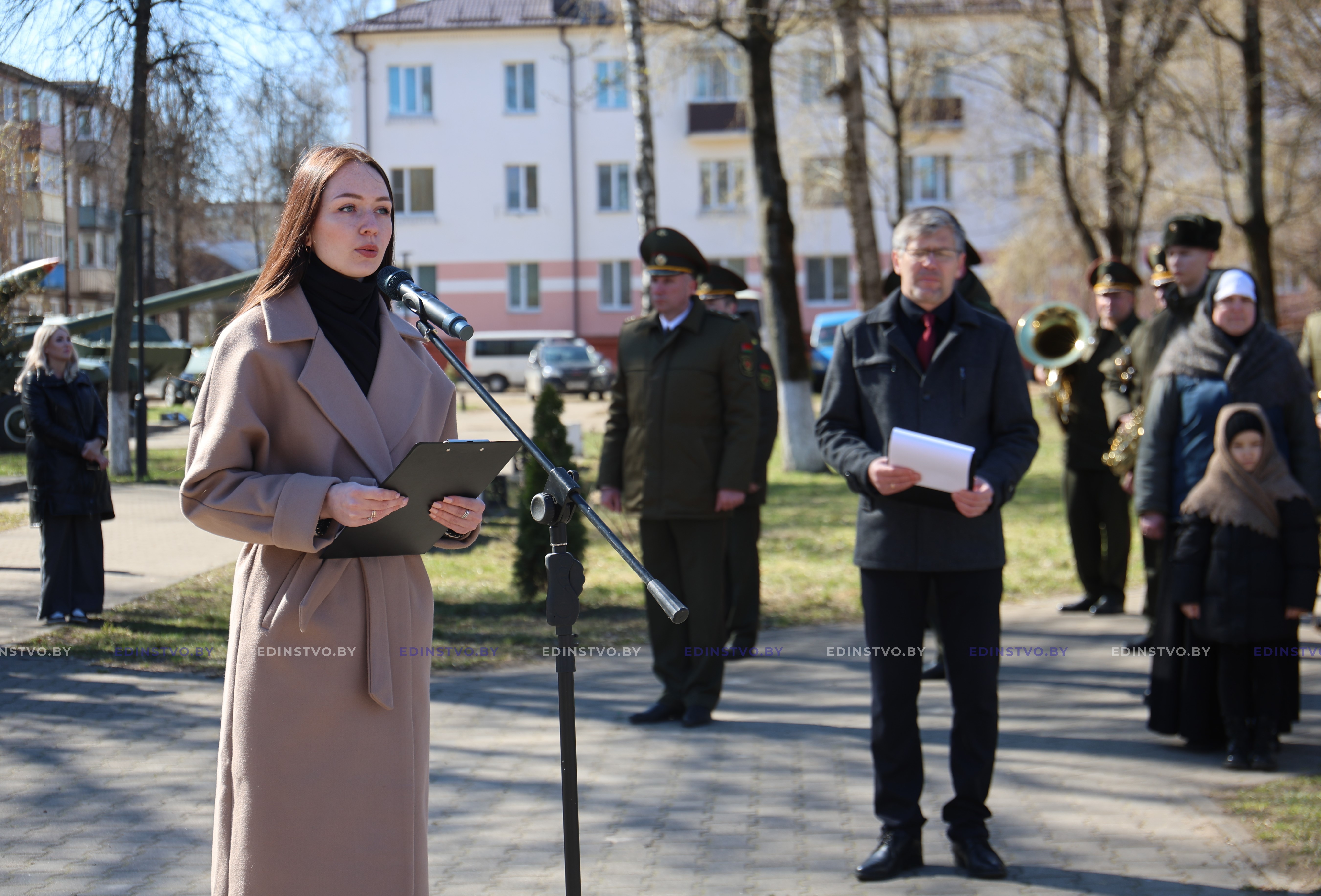 Накануне Международного дня освобождения узников фашистских концлагерей вБорисове прошел митинг