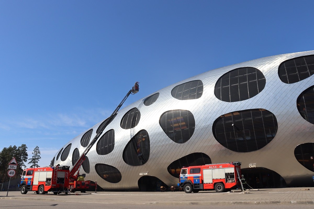 Проверочные тактико-специальные учения спасателей прошли сегодня на базе«Борисов — Арены»