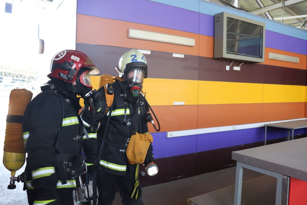 Проверочные тактико-специальные учения спасателей прошли сегодня на базе«Борисов — Арены»