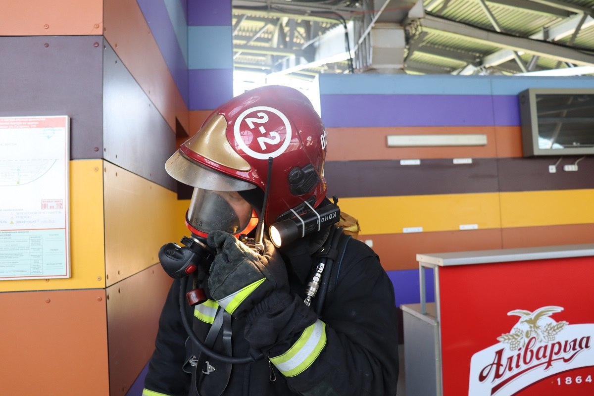 Проверочные тактико-специальные учения спасателей прошли сегодня на базе«Борисов — Арены»