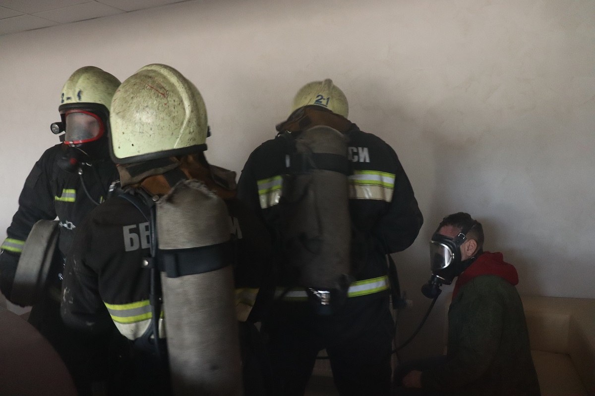 Проверочные тактико-специальные учения спасателей прошли сегодня на базе«Борисов — Арены»